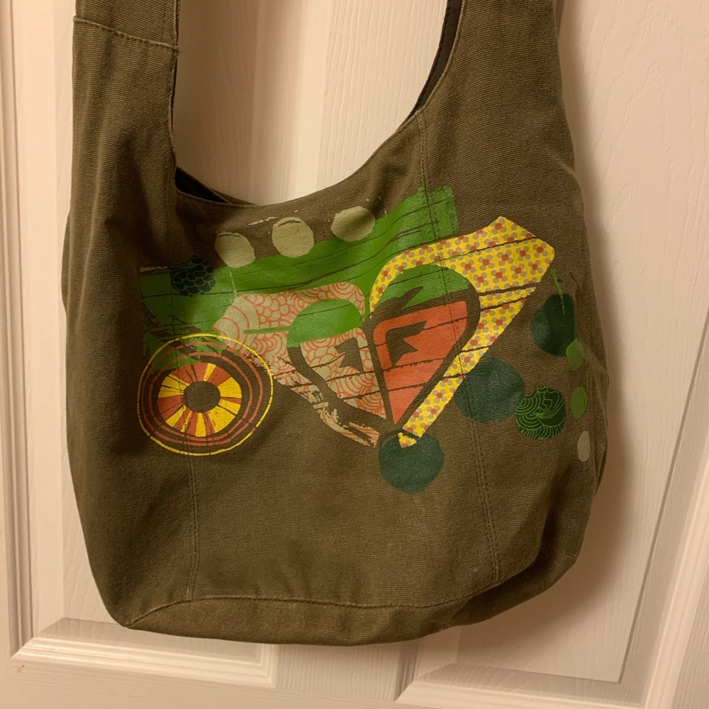 Roxy Khaki Green Messenger bag